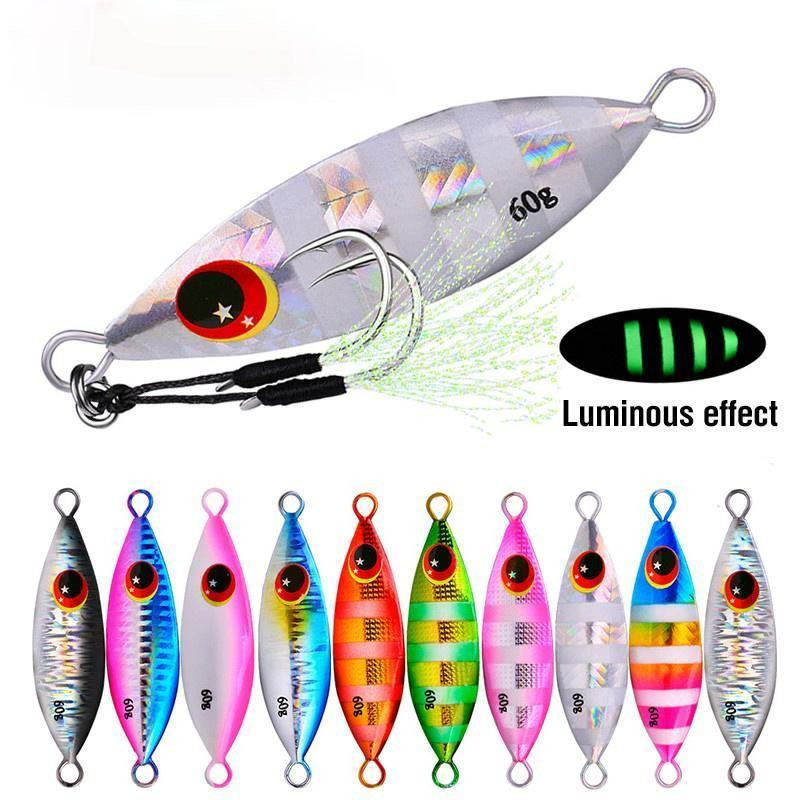 Fishing Lure Buzzbait - Metallo Jig cucchiaio richiamo 10-60g pesca