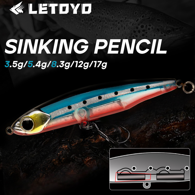 Fishing Lure Spinnerbait - LETOYO Affondamento Matita 17g 12g-3.5g Esche