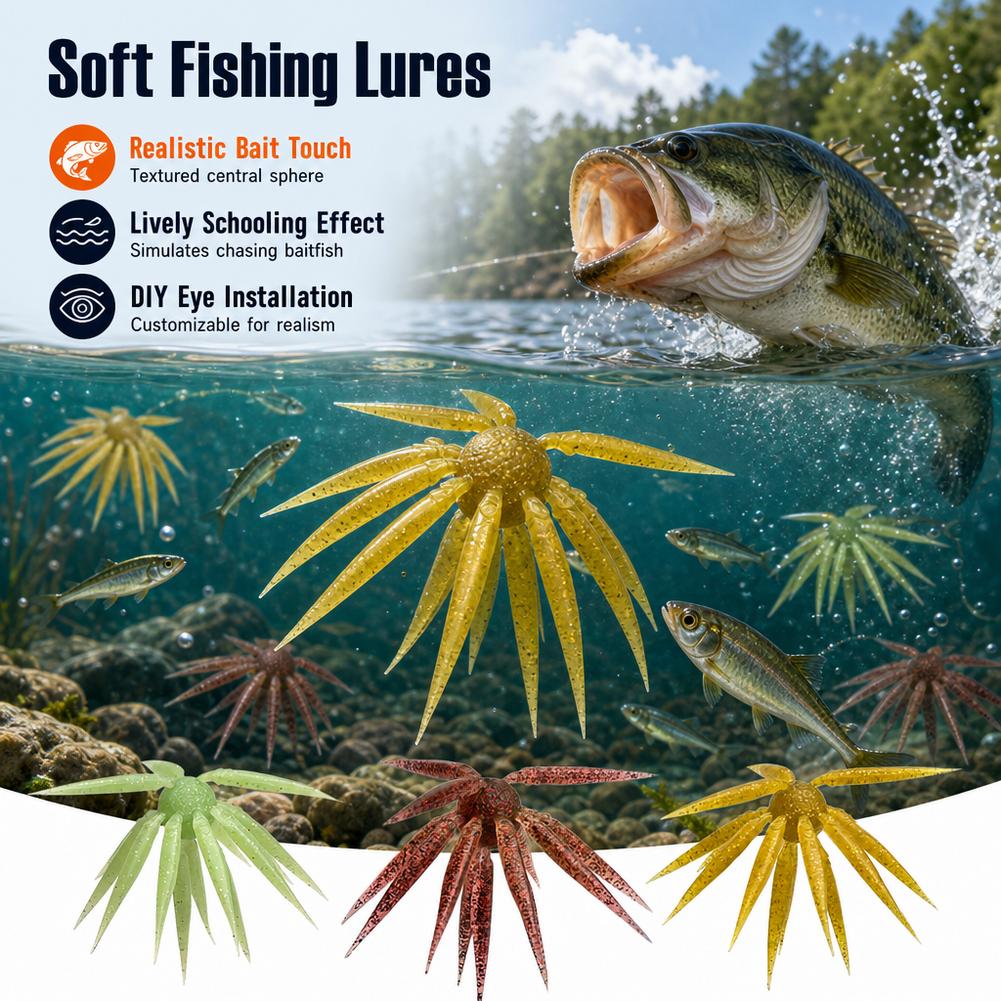 Esca morbida da pesca per bass - Fishing Lure Soft Plastic recensione e prezzo
