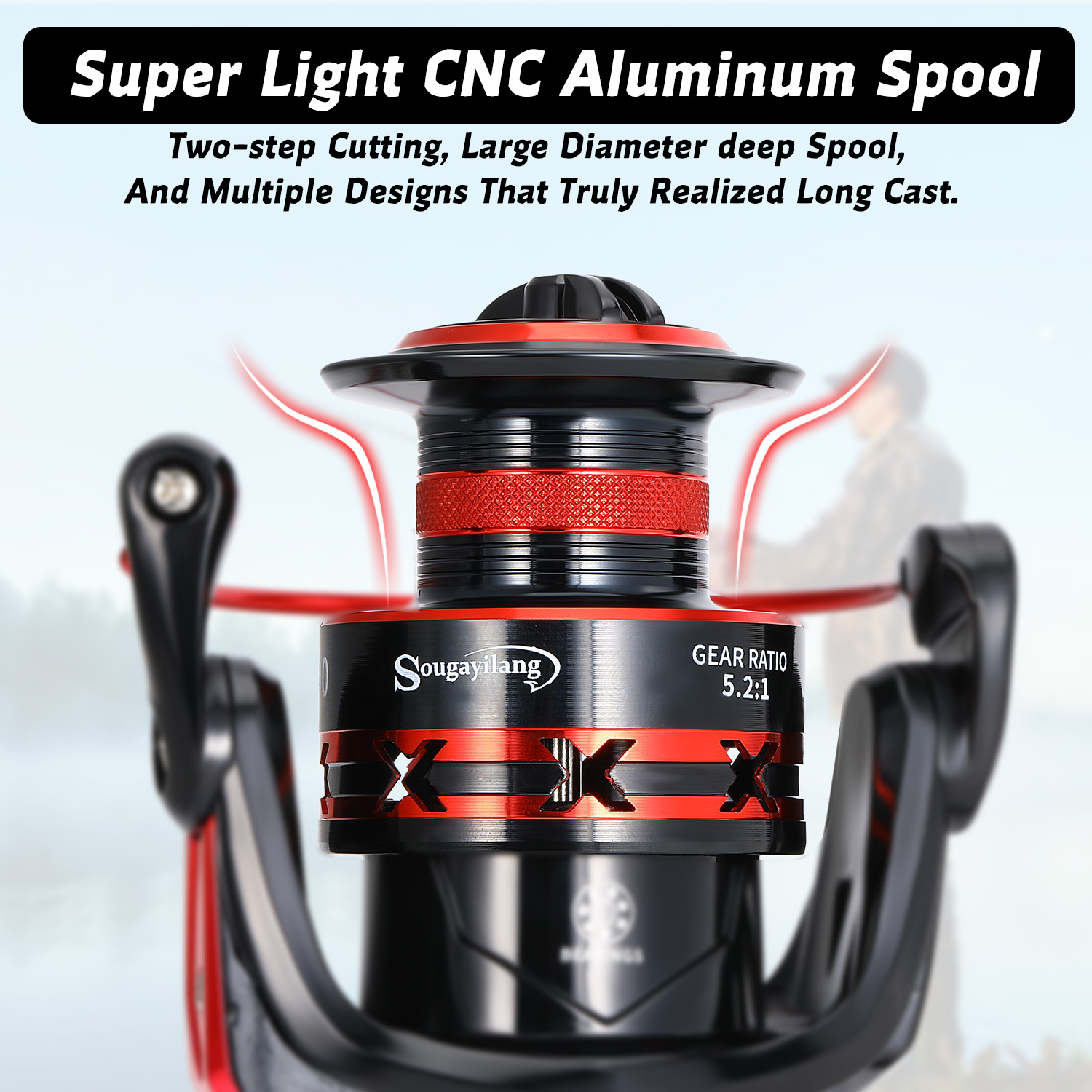 Sougayilang 1000-7000 Spinning - Kastking Reel Zephyr recensione e prezzo
